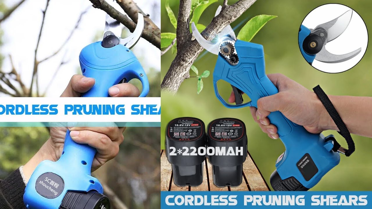 electric Pruning shears can cut almost anything a must-have device for any gardener really works