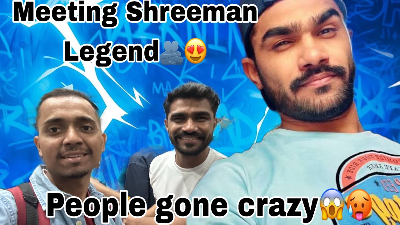 People gone craze after seeing SHREEMANLEGEND 🥵😱VLOG-2 MUMBAI GAMINGCON #shreemanlegend #bgmi #vlog 