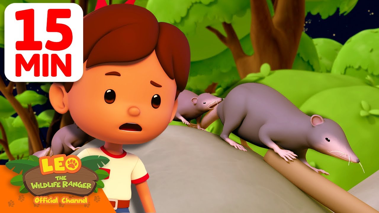 Młodzi Strażnicy spotykają stado myszy! 🐭 | 15 min | Leo, Strażnik Przyrody | Bajki dla dzieci