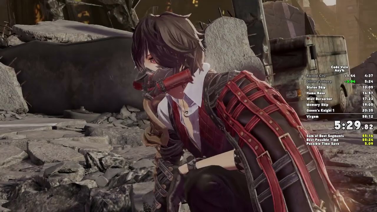 05/02/2020 - (World Record) Code Vein Any% Speedrun in 57:01