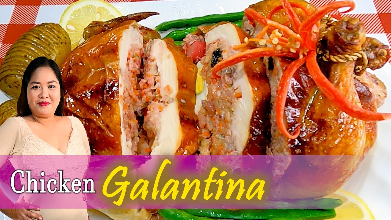 Куриная галантина #рождественскийрецепт #фаршированнаякурица #