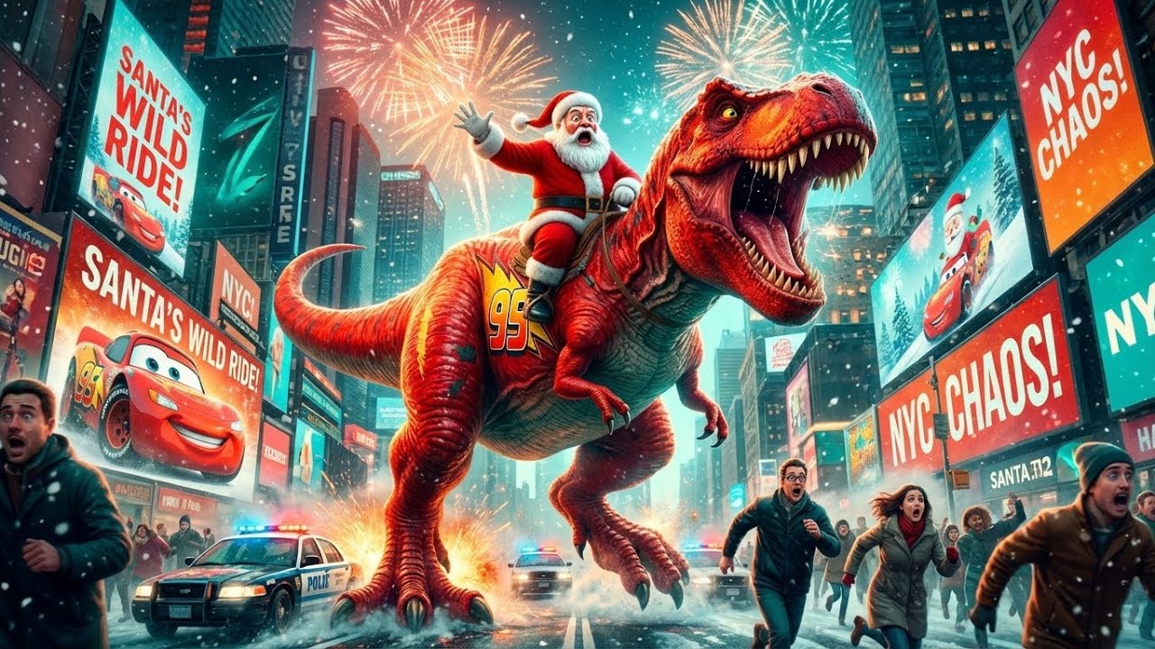 The EVOLUTION Of T-REX Mcqueen And A Christmas Surprise 🦖🎅🏻 | Kitten & Cars Toon 3D Animation
