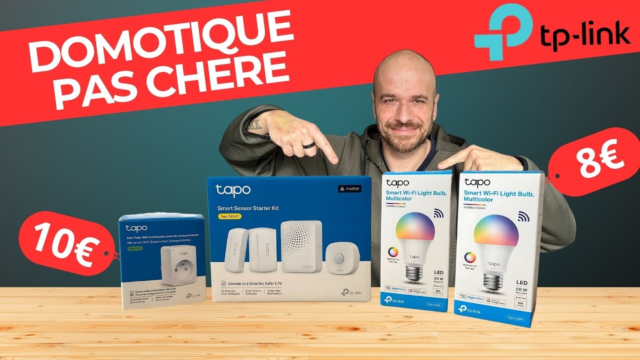 INSTALLER une SECURITE DOUCE grâce à la DOMOTIQUE TP-LINK TAPO ( L530E , P110 , T30 )