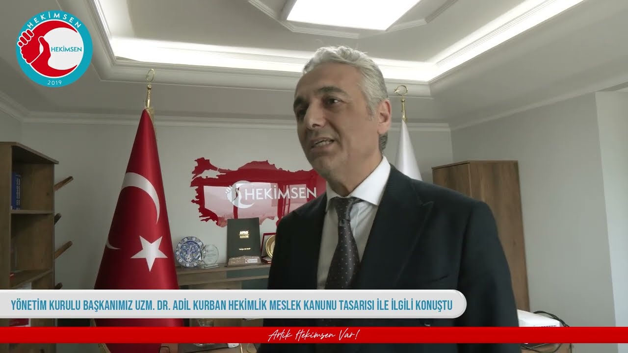 Başkanımız Uzm. Dr. Adil Kurban Hekimlik Meslek Kanunu Tasarısı ile ilgili açıklamalarda bulundu