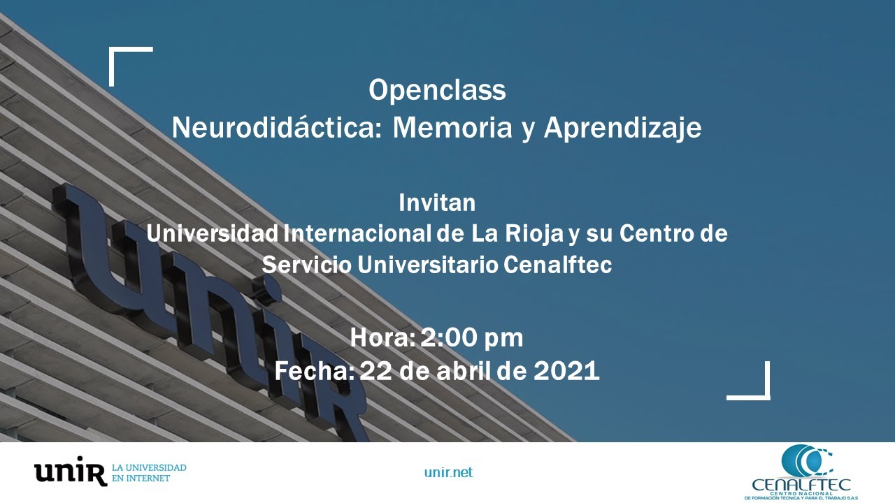 Conferencia: Neurodidáctica Memoria y Aprendizaje