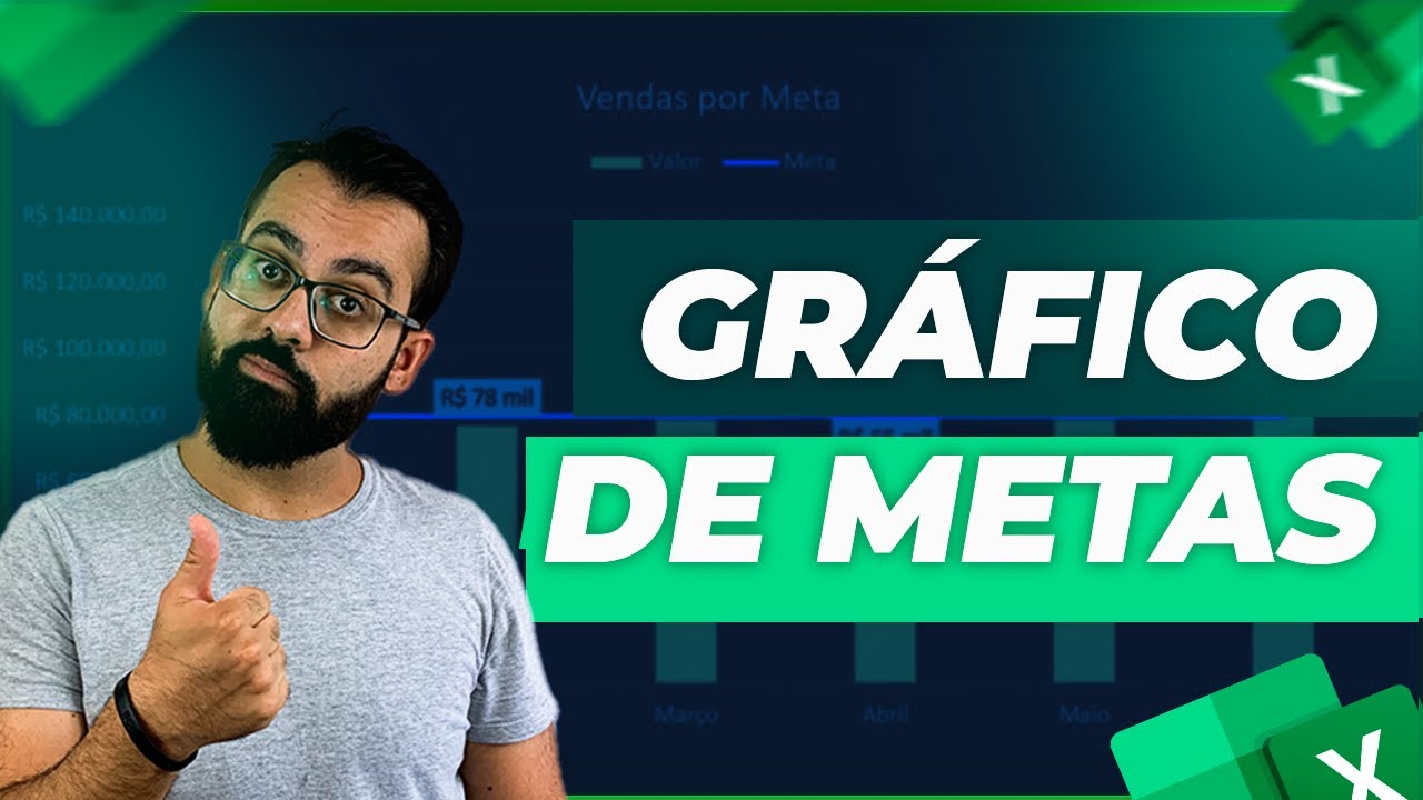 Gráfico de Metas no Excel para se Destacar no Trabalho | Planilha Grátis para Baixar