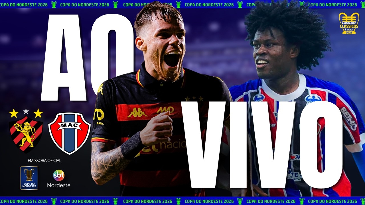 AO VIVO: Sport x Maranh&atilde;o AO VIVO com Imagens | Copa do Nordeste 2026 - TV Ponta Negra