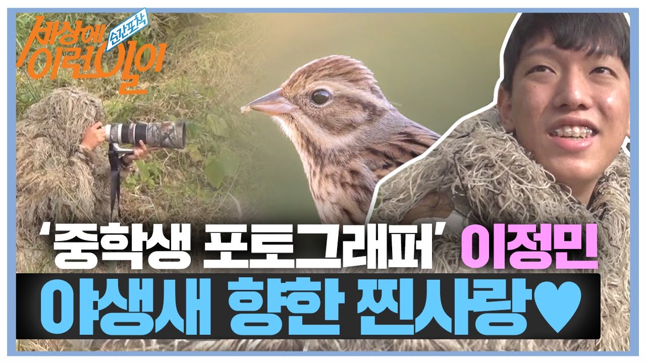 &lsquo;야생조류 포토그래퍼&rsquo; 이정민, 야생새 탐구에 열정 가득!ㅣ순간포착 세상에 이런 일이(Instant Capture)ㅣSBS Story