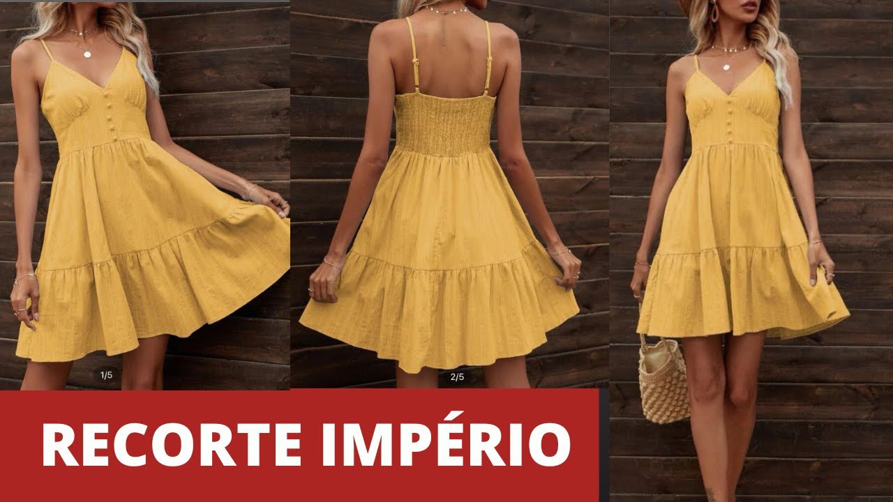 Modelagem vestido recorte império - Passo a passo | Gisele Maués