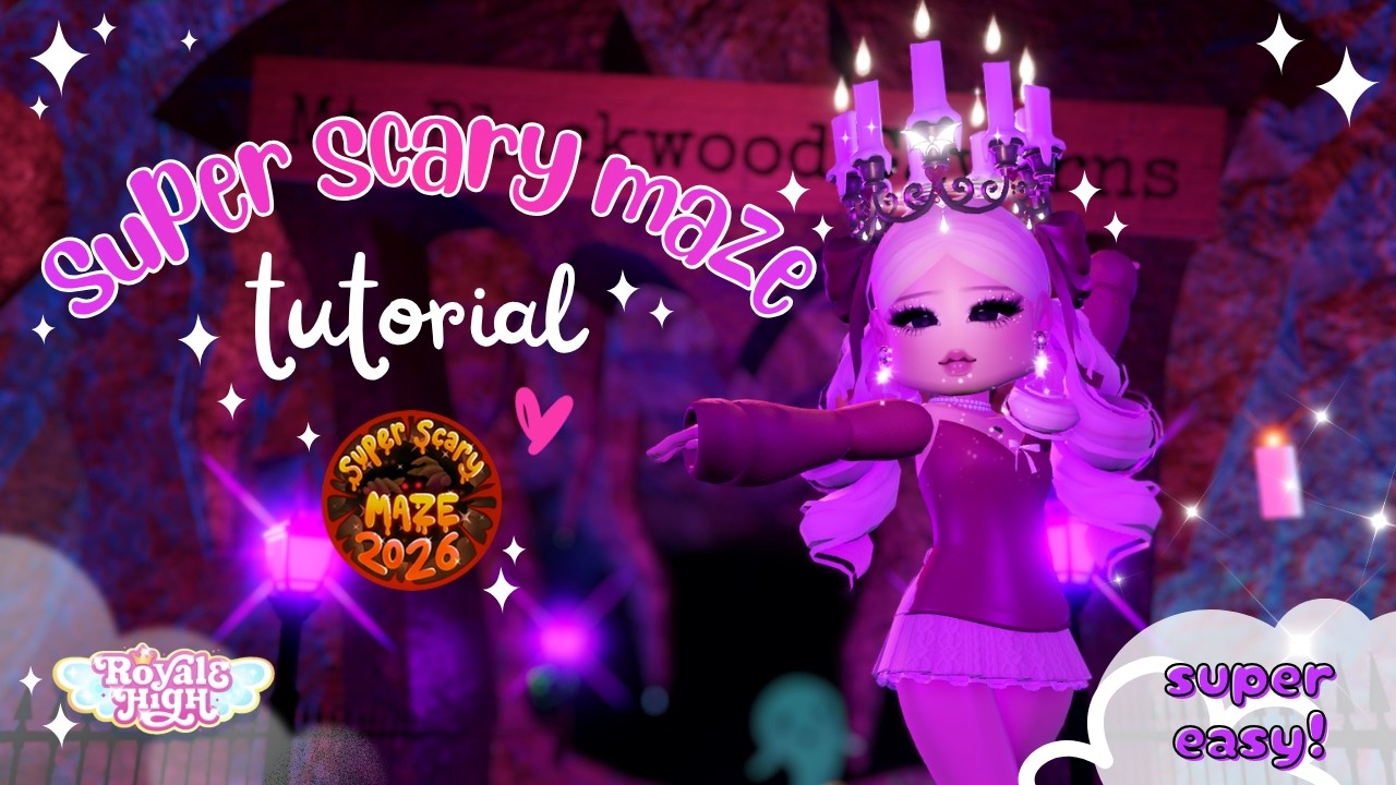 SUPER SCARY MAZE TUTORIAL 2026!! Royale High Eveningfall update! 👻