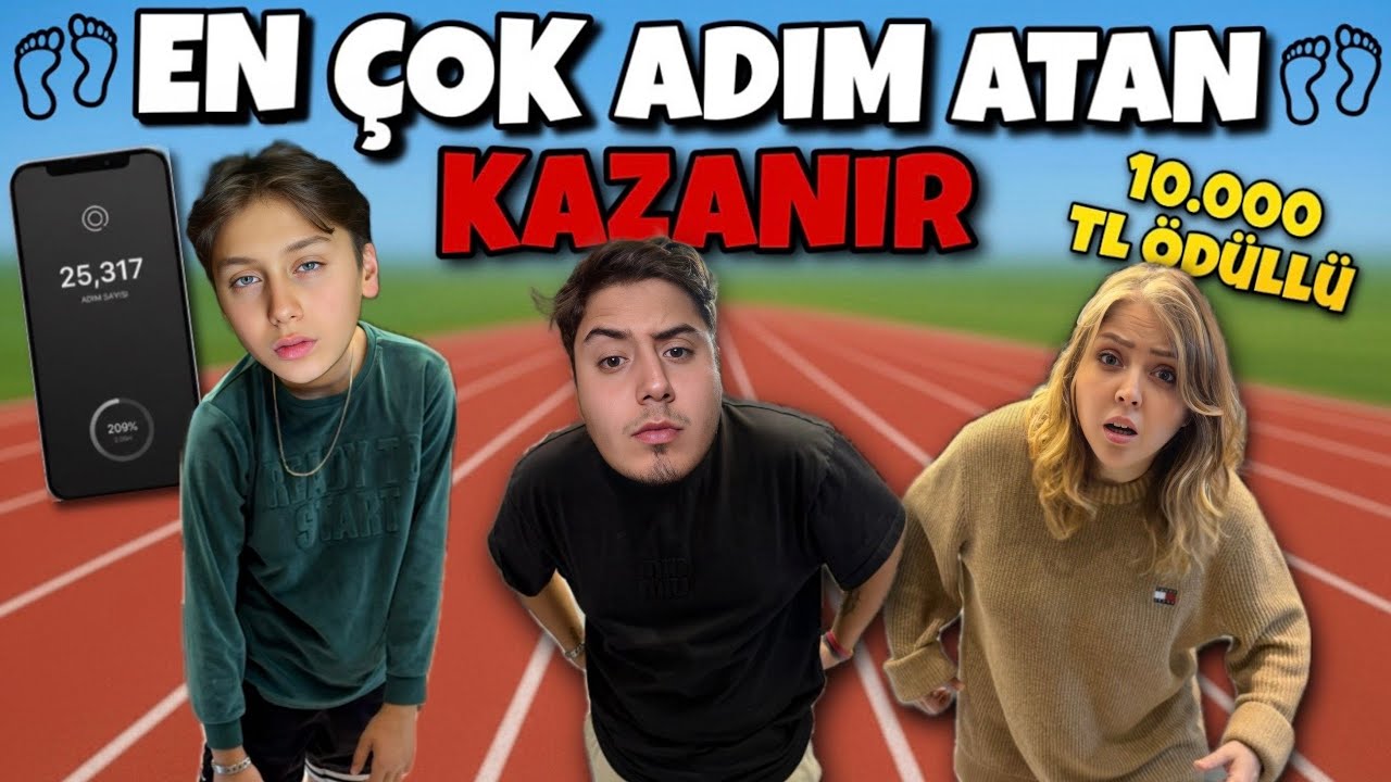 EN ÇOK ADIM ATAN KAZANIR !! 10.000 TL ÖDÜLLÜ