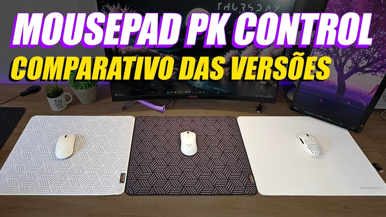 COMPARATIVO: Mousepad PK CONTROL 1 e 2 - Quais as diferenças das versões?