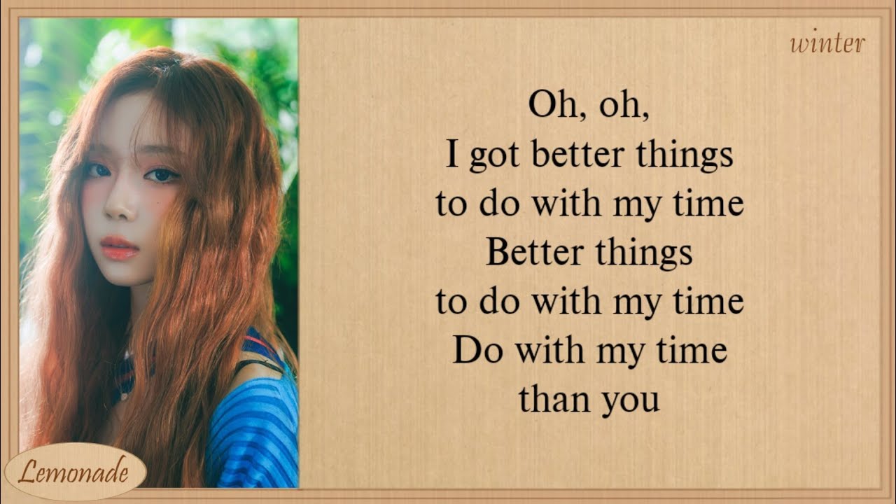 aespa Better Things Lyrics