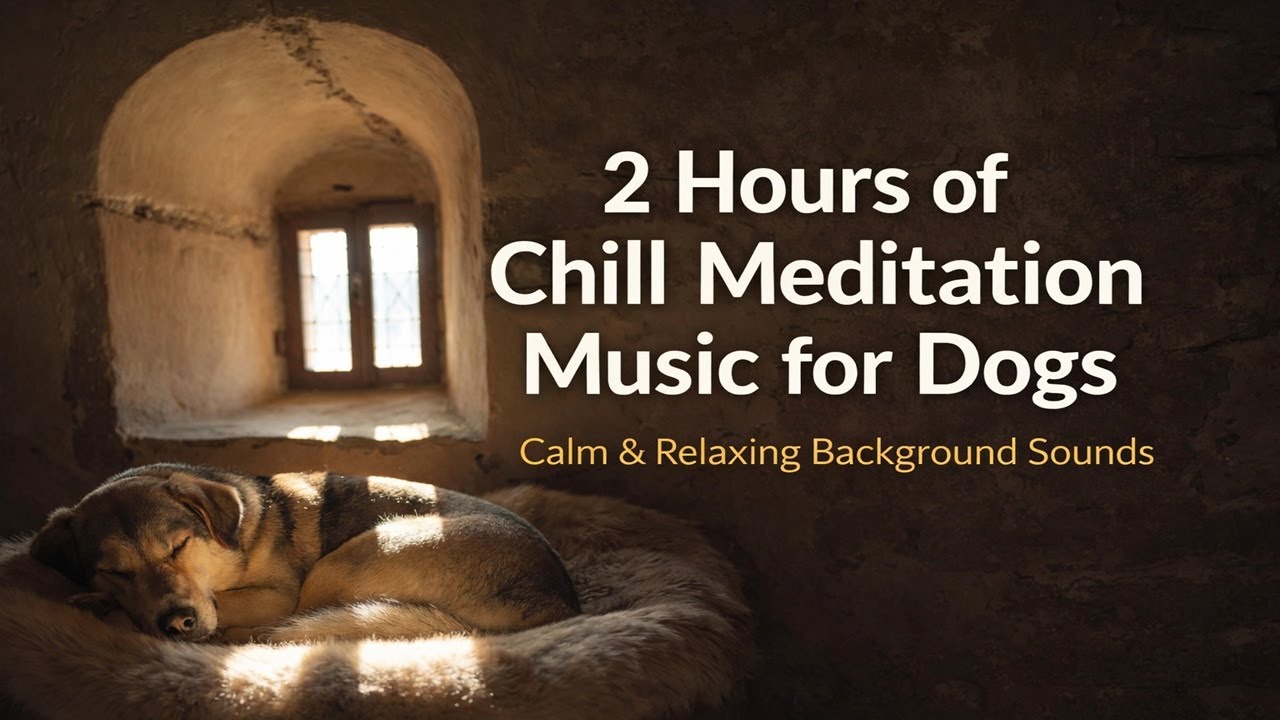2 Hours of Chill Meditation Music for Dogs | Calm & Relaxing Background Sounds