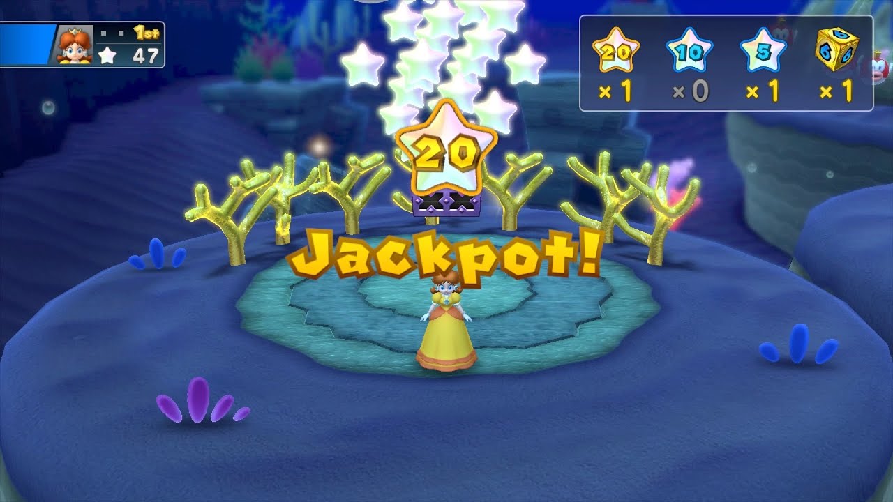 Mario Party 10 Mario Party #711 Daisy vs Spike vs Mario vs Luigi Whimsical Waters Master Difficulty