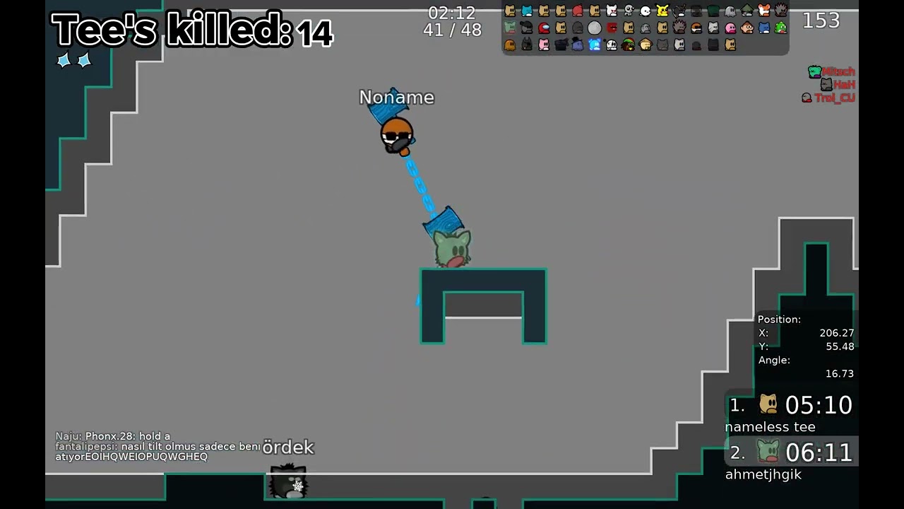 DDNet Block with 33 kills streak!