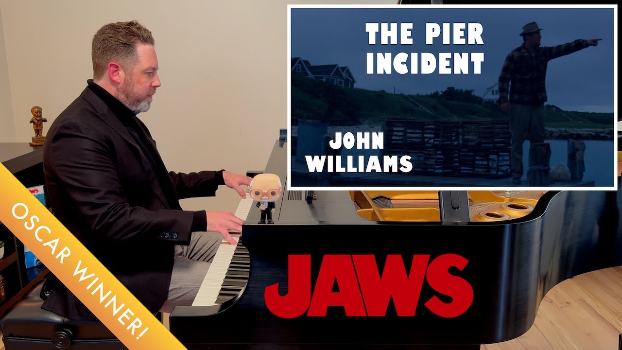 John Williams: The Pier Incident | Jaws (piano cover with film)
