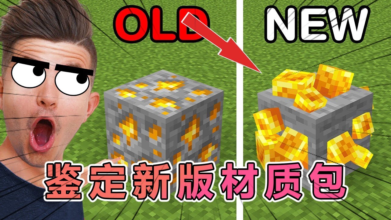 我的世界：老哥鉴定那些新版材质贴图 #我的世界