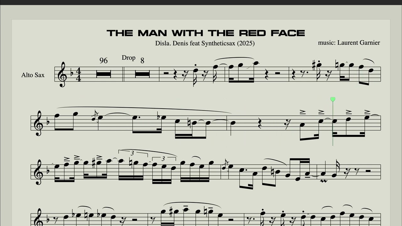 Disla, Danis ft. Syntheticsax - Man with the Red Face  (Saxophone Alto Sheet Music)