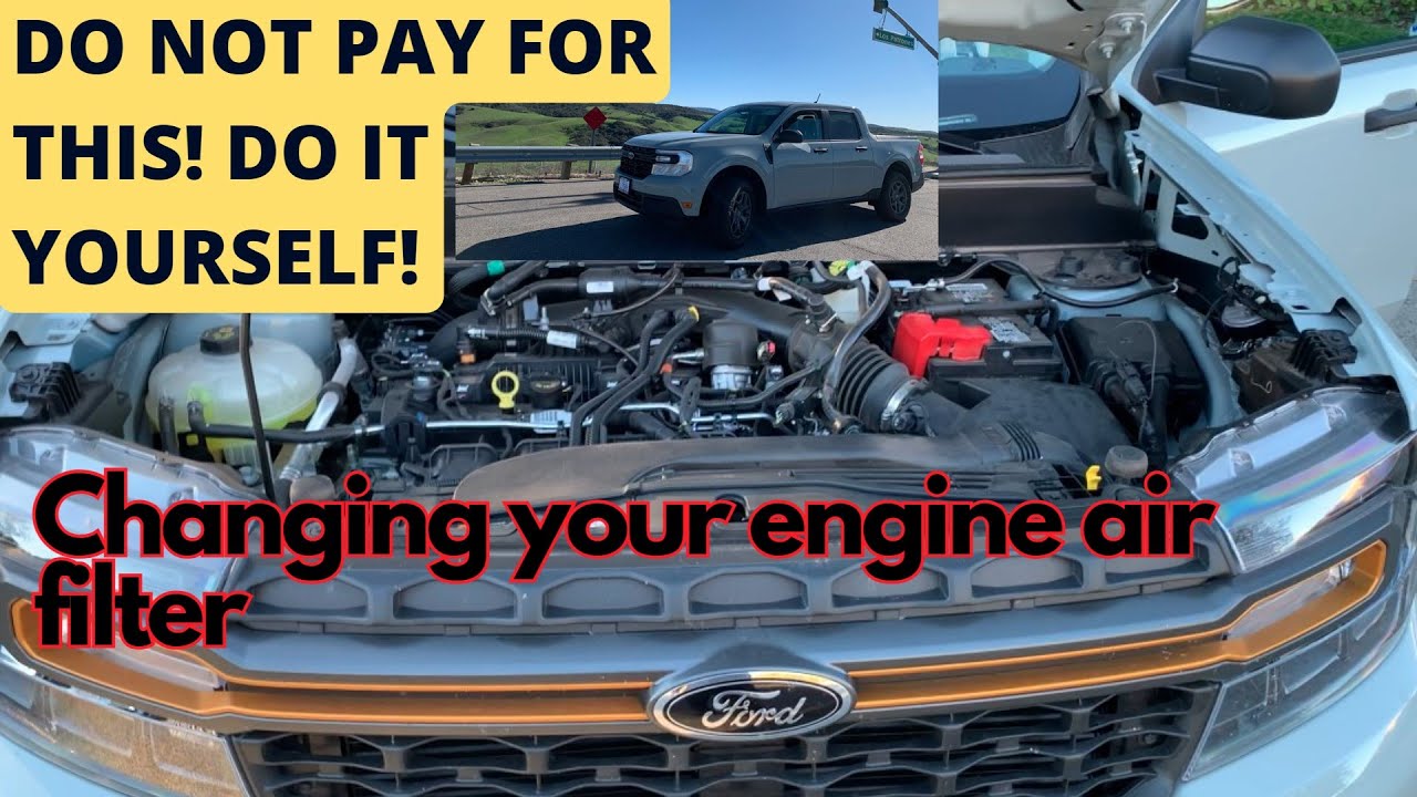 HOW TO Replace Engine Air Filter on the FORD MAVERICK