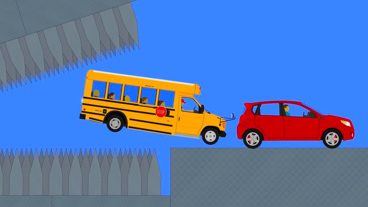 Extreme Car Destruction - Phun Algodoo Moments