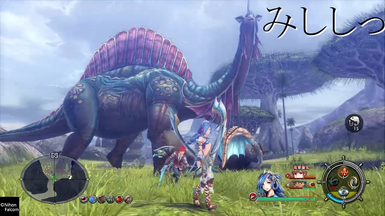 イース8　フィールドで戦闘とかするプレイ動画【PS4 Ys VIII Lacrimosa of Dana】