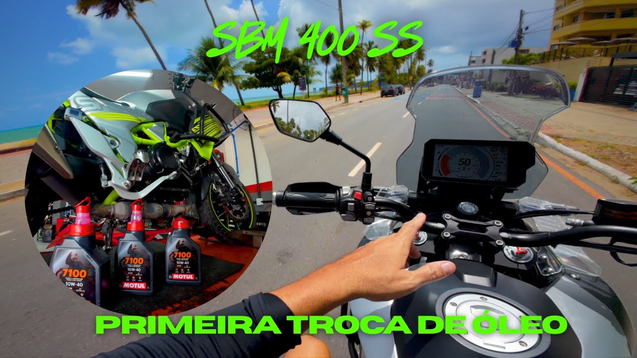 SBM 400 SS - PRIMEIRA TROCA DE &Oacute;LEO