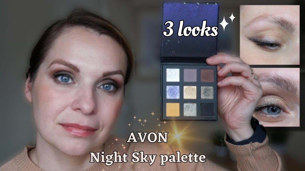 ✨Avon Night Sky eyeshadow palette review: looks and swatches✨