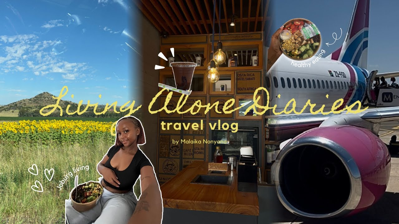Diary Entry #1 | flight to JHB, grocery restock, current skincare, bedtime routine #roadto500subs 