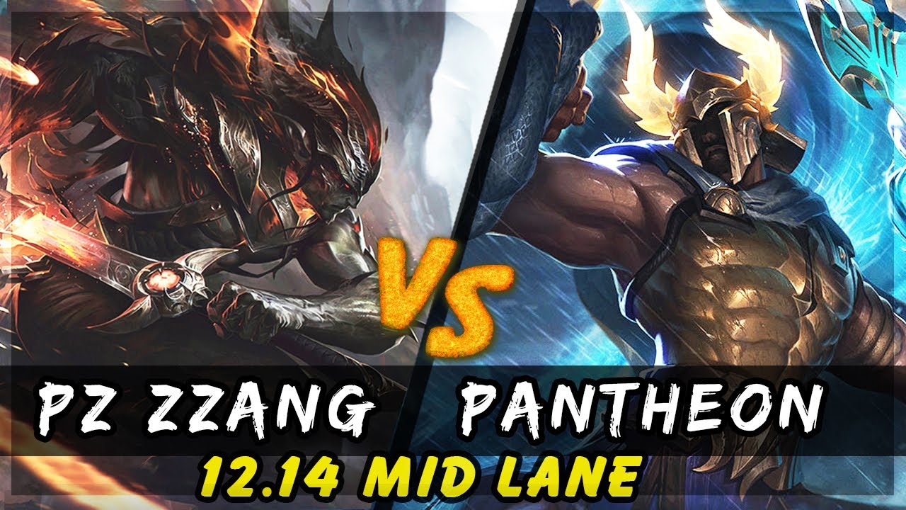Pz Zzang - Yasuo vs Pantheon MID Patch 12.14 - Yasuo Gameplay