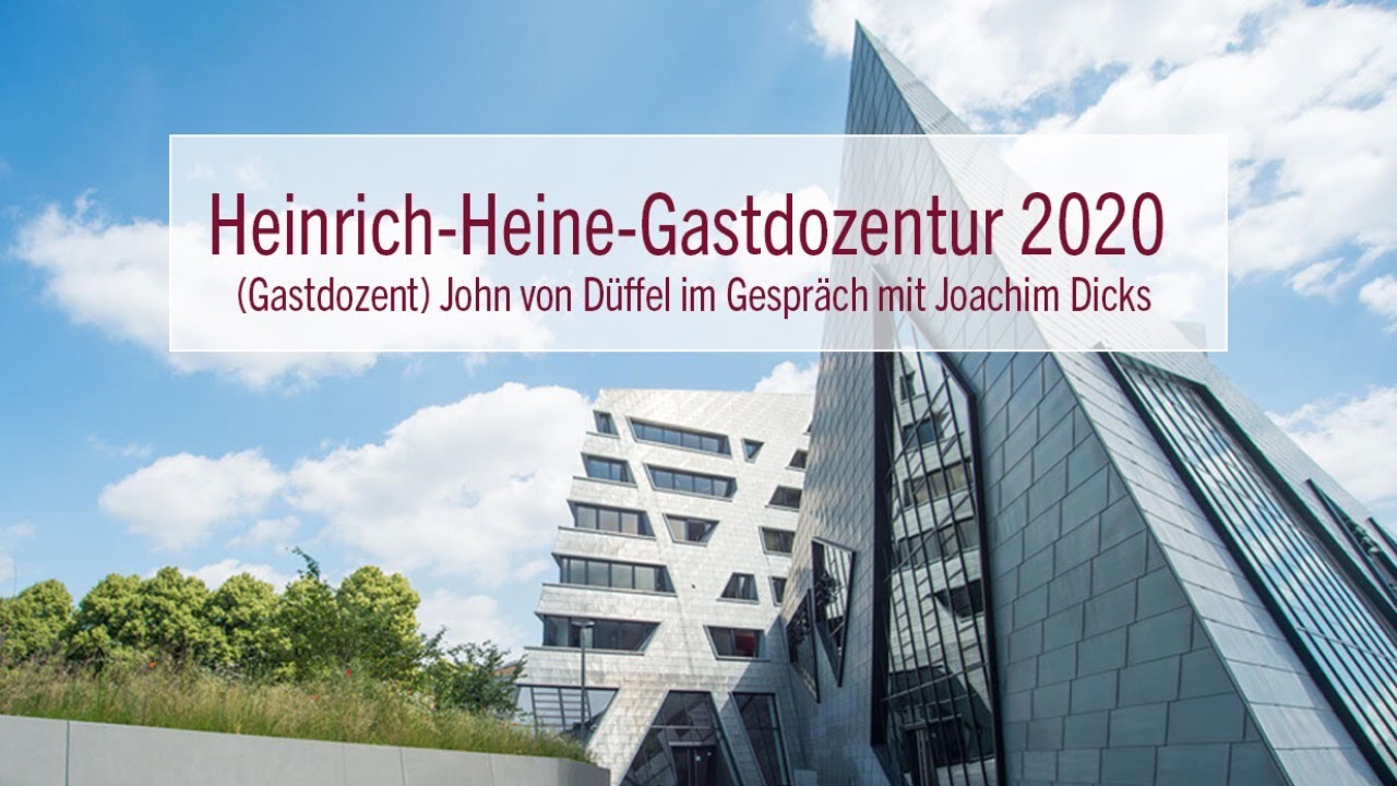 Heine-Gastdozent John von Düffel im Gespräch