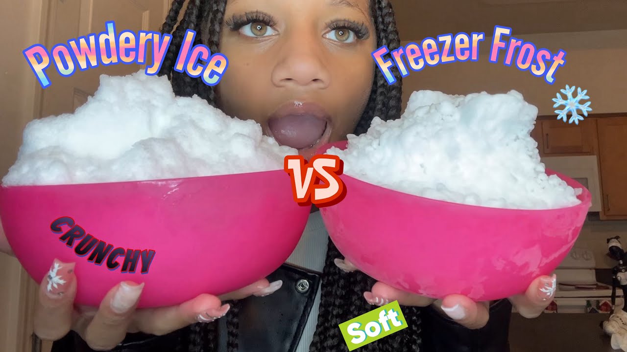 Powdery Ice VS Freezer Frost Ice ASMR