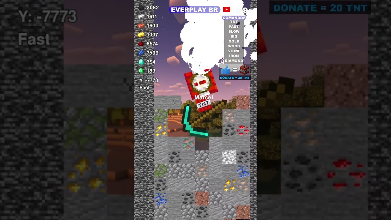 MINECRAFT FALLING PICKAXE 🧨💥