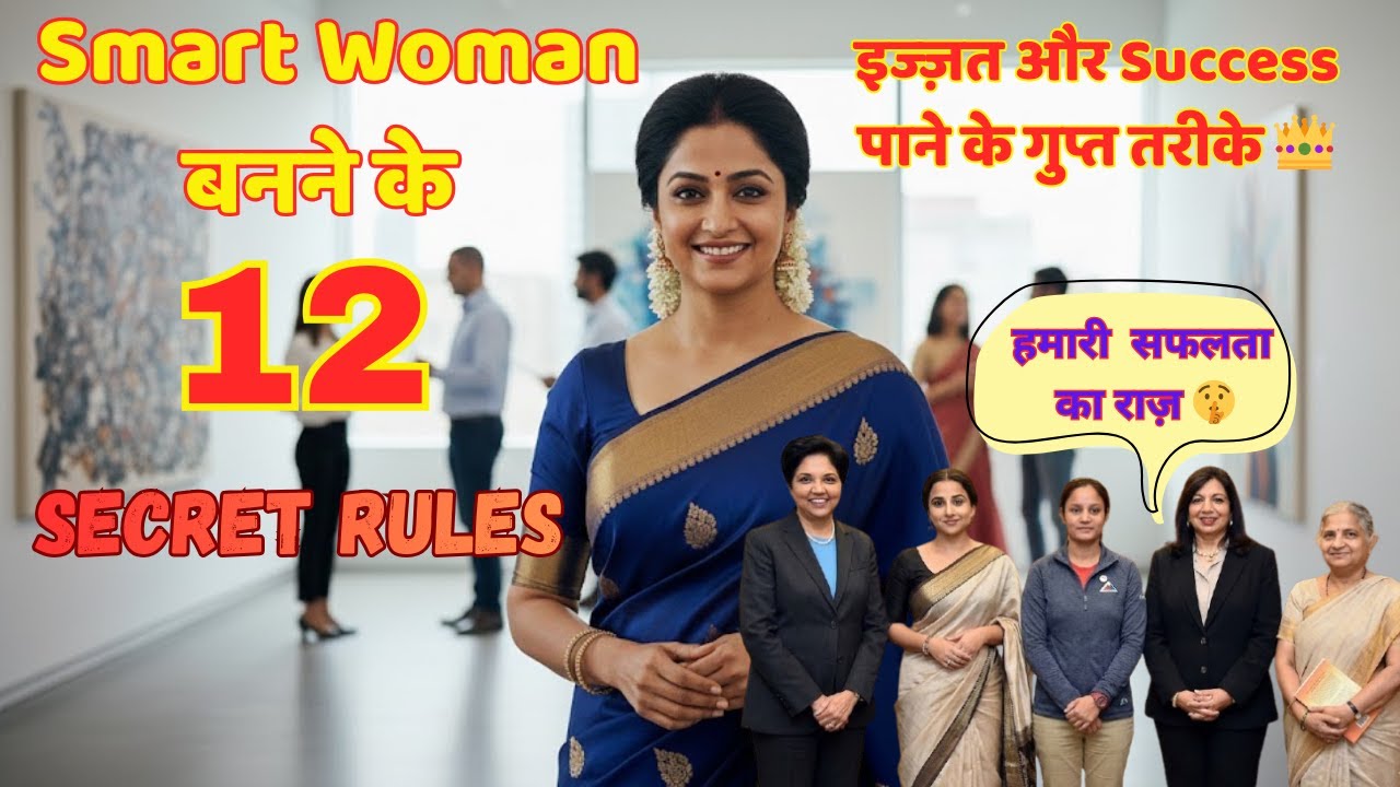 Smart Woman बनने के 12 Golden Rules | सफलता और सम्मान पाने के गुप्त तरीक़े  👑 💪 #smartwoman #women