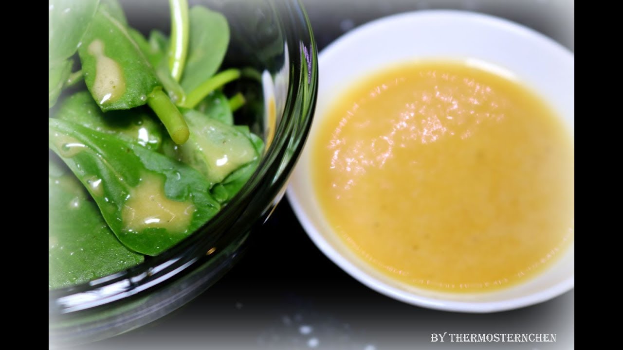 Thermomix® TM5® 30 Sek Senf-Honig-Dressing für grüne Salate
