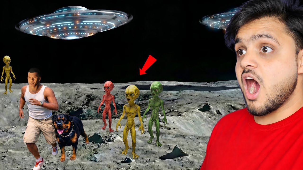 Deadly Aliens Attack Franklin on the Moon 😱 