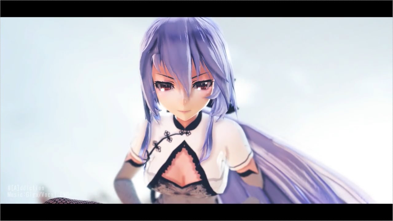 【ＭＭＤ】洛天依・弱音ハクがチャイナ服で「[A]ddiction」 4K 60FPS