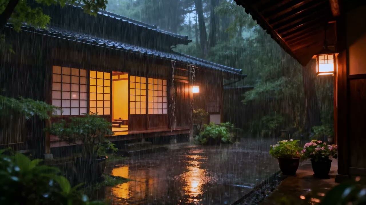 Gentle rain sounds, help you drift off to sleep 😴 | Soothing natural white noise