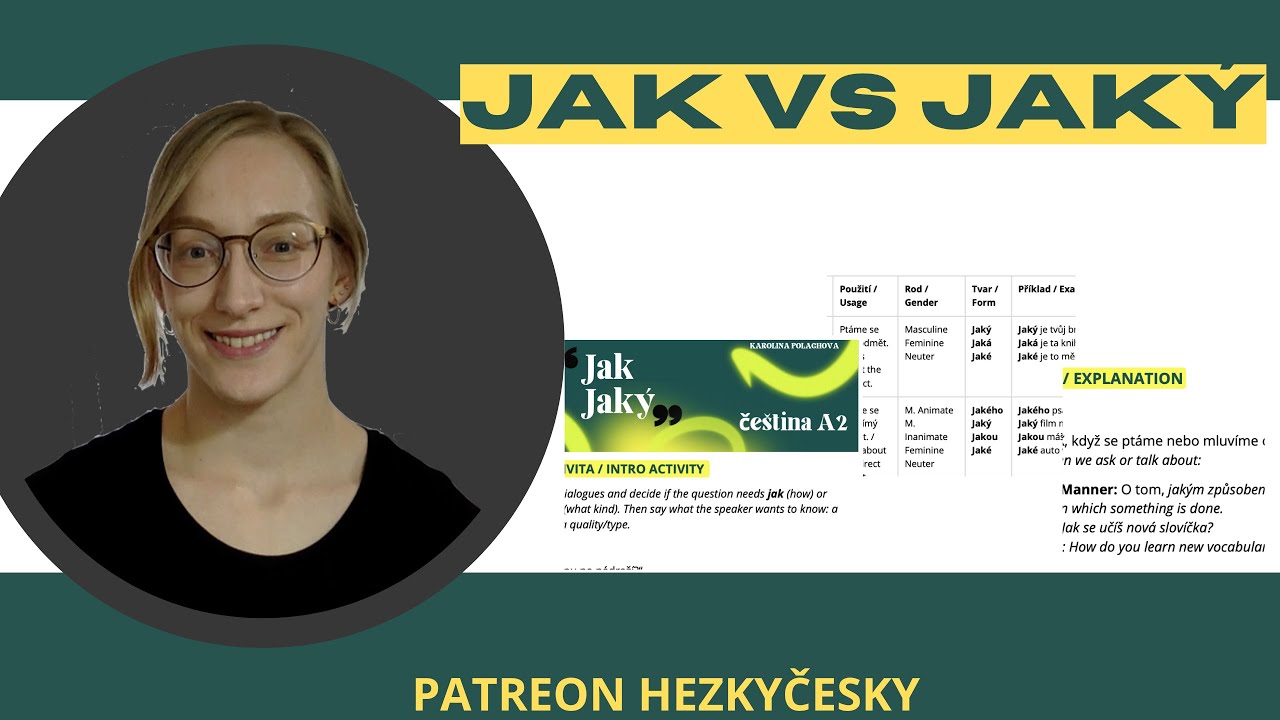Jak vs. Jaký? The CRUCIAL Difference in Czech!