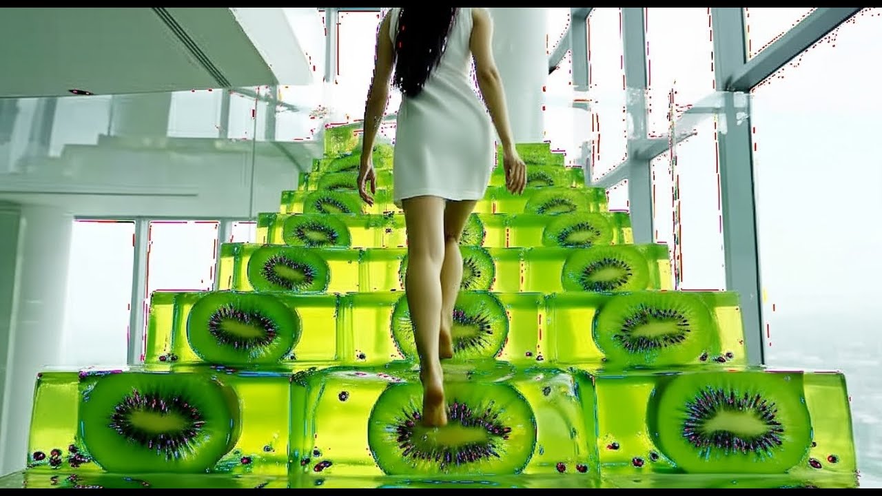 Which Jelly Stairs Would You Climb? | Surreal AI ASMR 4K &ndash; Ultra Satisfying &bull; Cinematic Relax