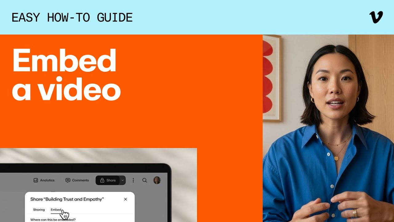How to embed a video on Vimeo