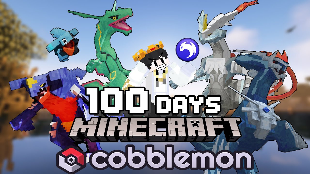 เอาชีวิตรอด 100 วันใน Cobblemon แต่ใช้ได้แค่ธาตุมังกร!? Minecraft Cobblemon 100 Days