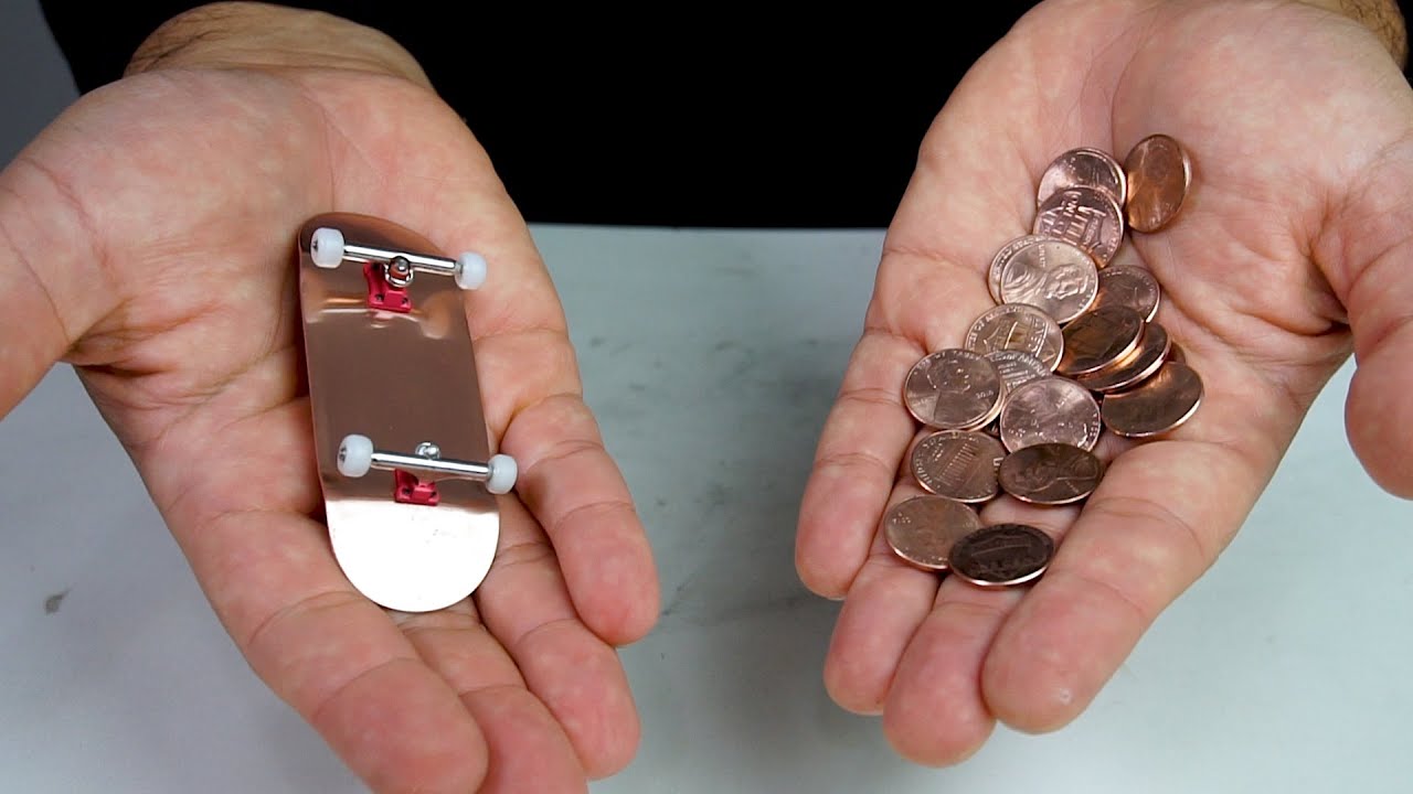 I Made a Perfect Copper Deck - Awesome Ending - Finger Skateboard