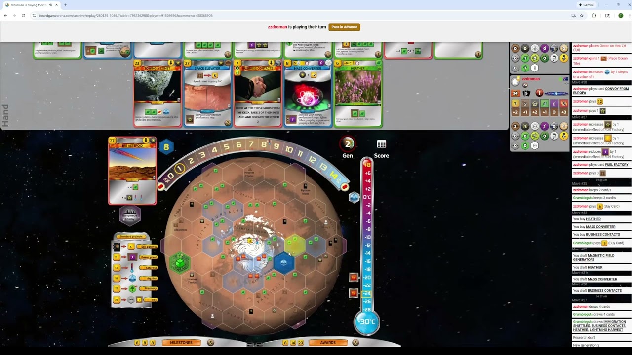 When you draw the perfect card (and don't play it) | Semi guess the elo | Terraforming Mars Replay