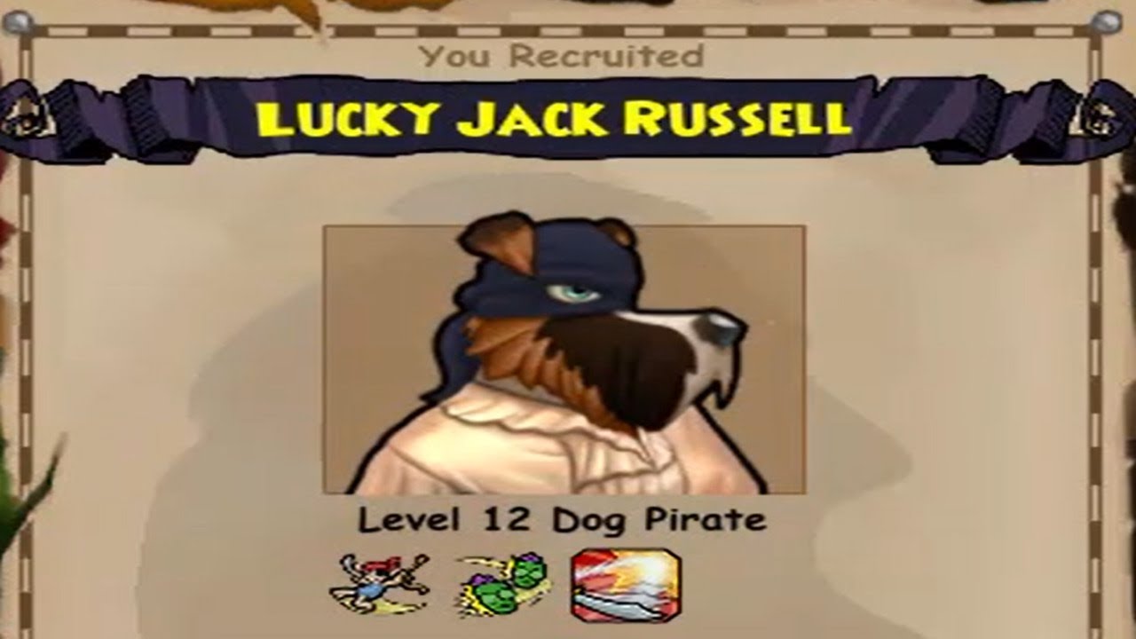 Pirate101 Lucky Jack Russell Recruitment