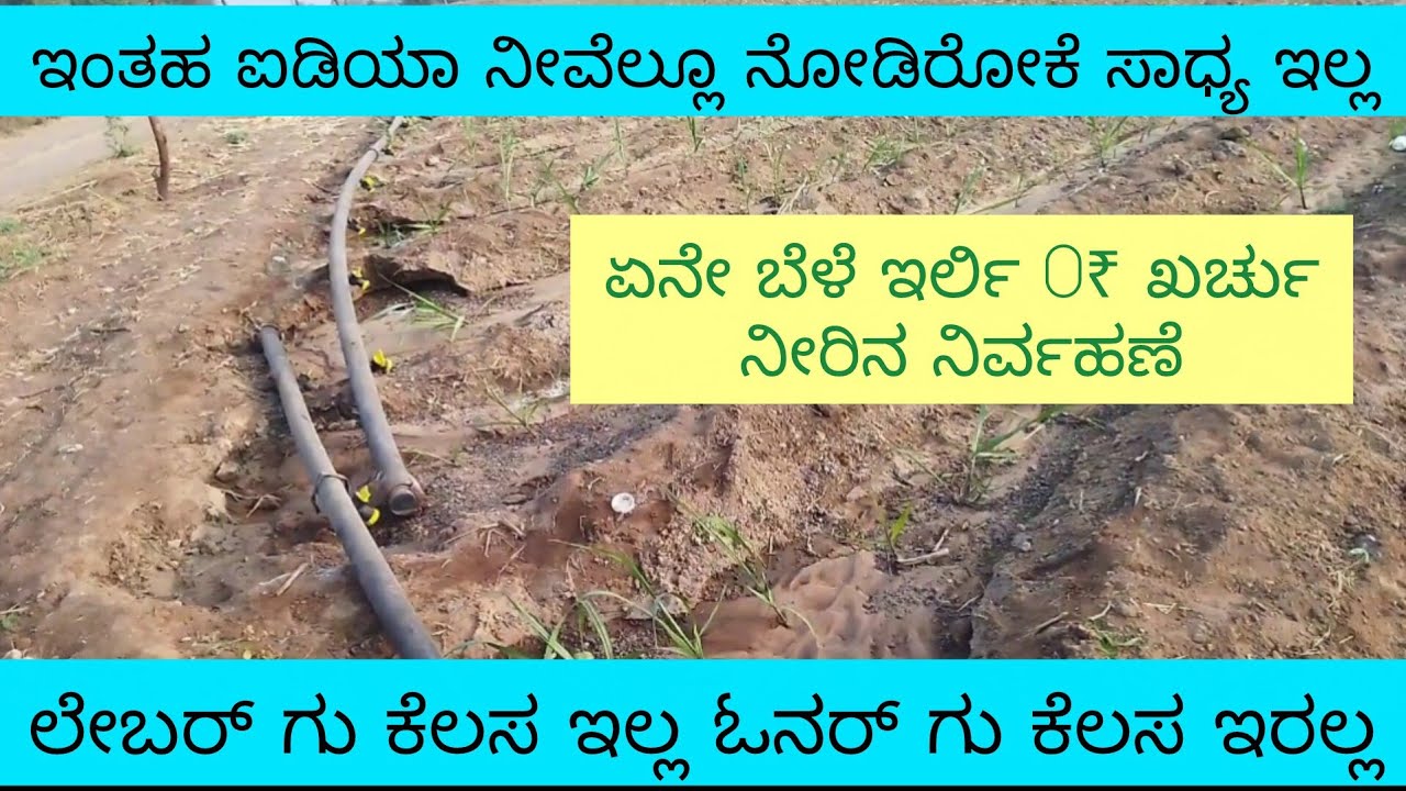ಯಾರೂ ಮಾಡಿರದ ರೈತನ ಐಡಿಯಾ | ಕಬ್ಬು, ಗೋದಿ, ಮೆಕ್ಕೆಜೋಳಕ್ಕೆ PERMANENT ನೀರಾವರಿ! | 3 ವರ್ಷ ZERO ಖರ್ಚು
