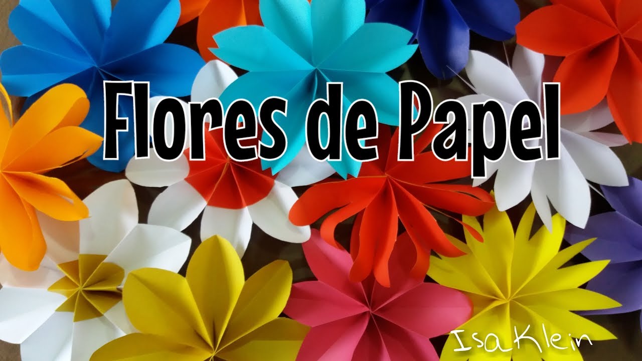 Isa Klein Tutorial 73: Decoração de festas - flores de papel