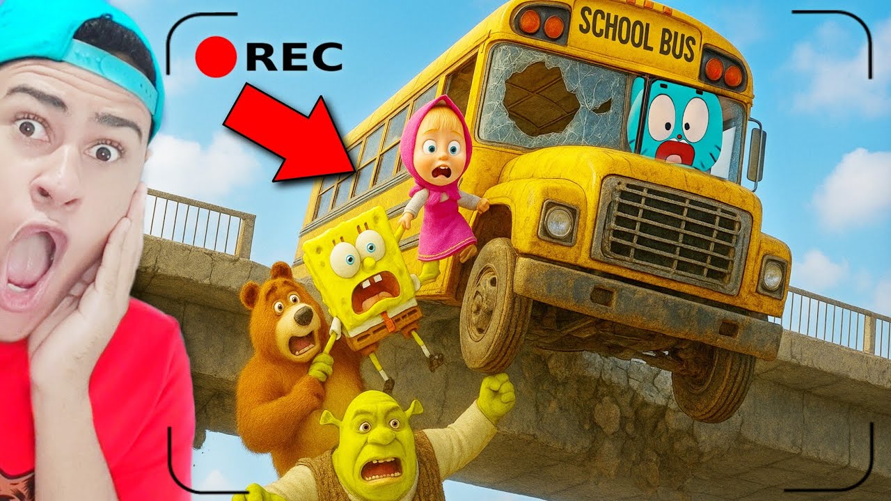O ÔNIBUS ESCOLAR FICOU SEM FREIO!! 😱 - Garrys Mod