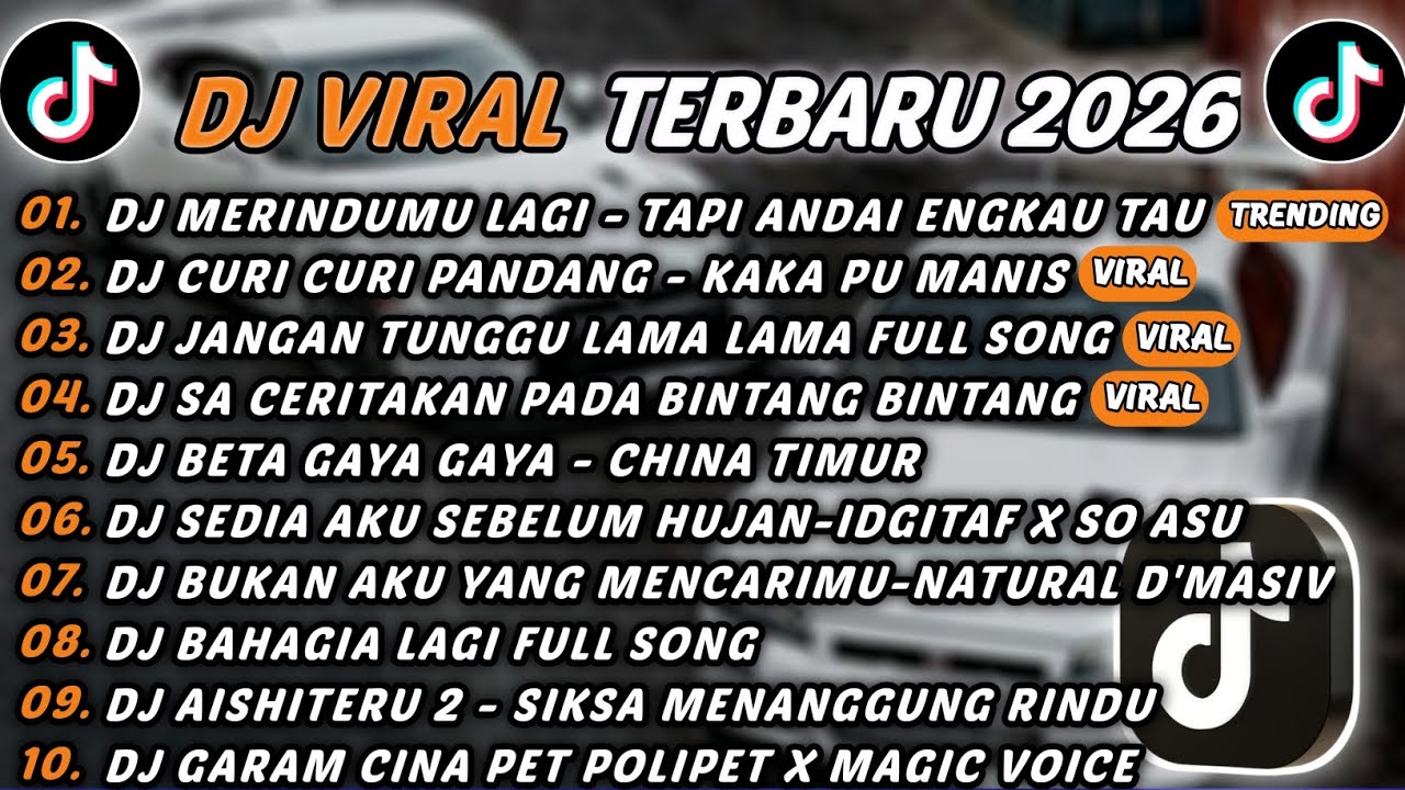 DJ TIKTOK TERBARU 2026 - DJ TAPI ANDAI ENGKAU TAU-MERINDUMU LAGI🎵DJ CURI CURI PANDANG-KAKA PU MANIS🎵