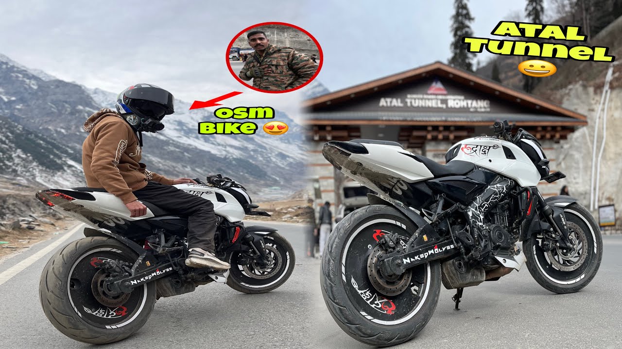 *Finally Atal Tunnel Aa Gye 😍 | Army Officer Shoked 🤯 | Trip Ep 3 😃 | NS200 & RS200 Roar! 